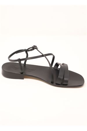 Black Capri sandals not flip flops Da Costanzo | 3156NERO
